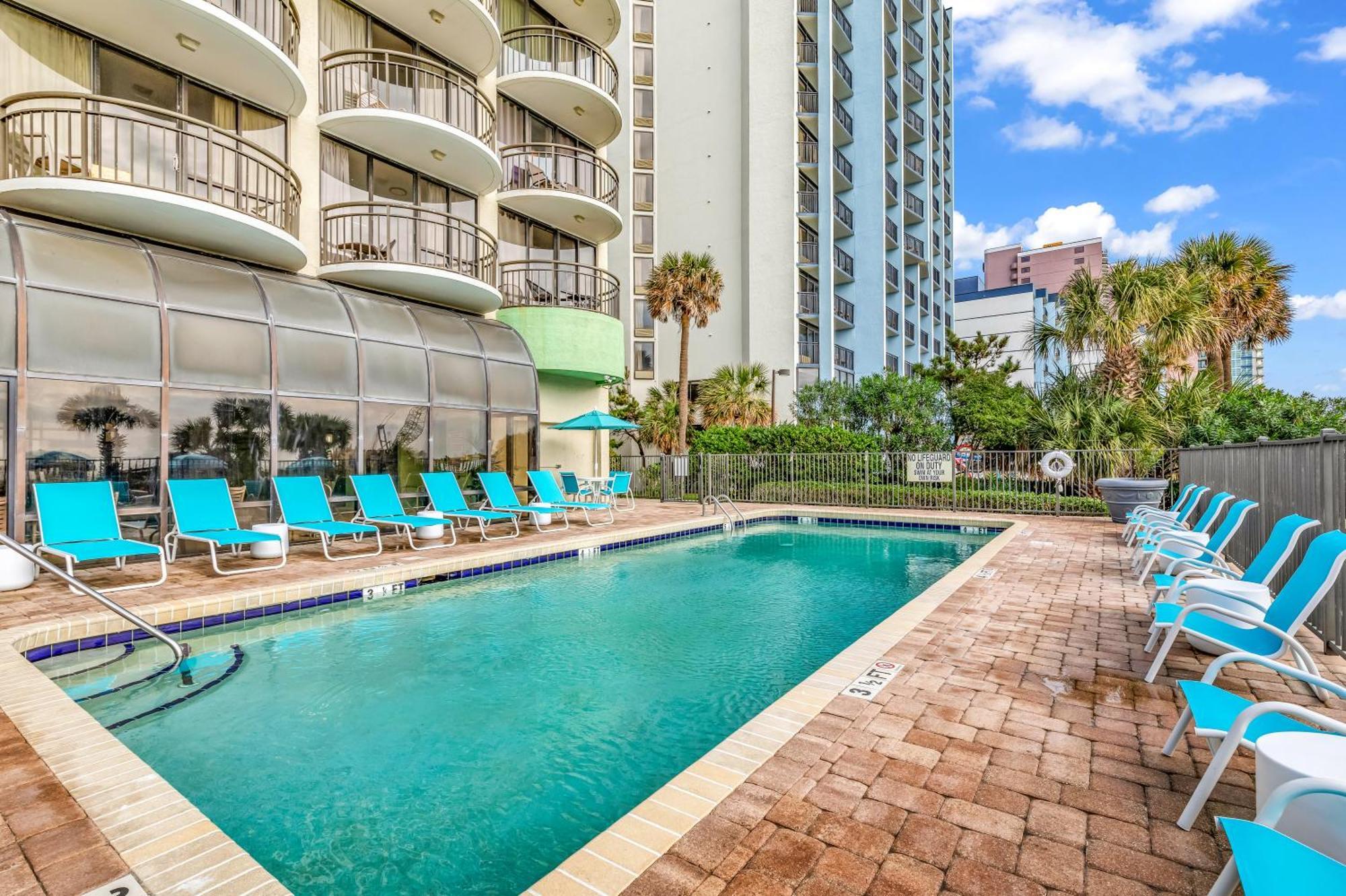 Ocean View Double Suite! Sleeps 4 Meridian Plaza 705 Myrtle Beach Exterior foto