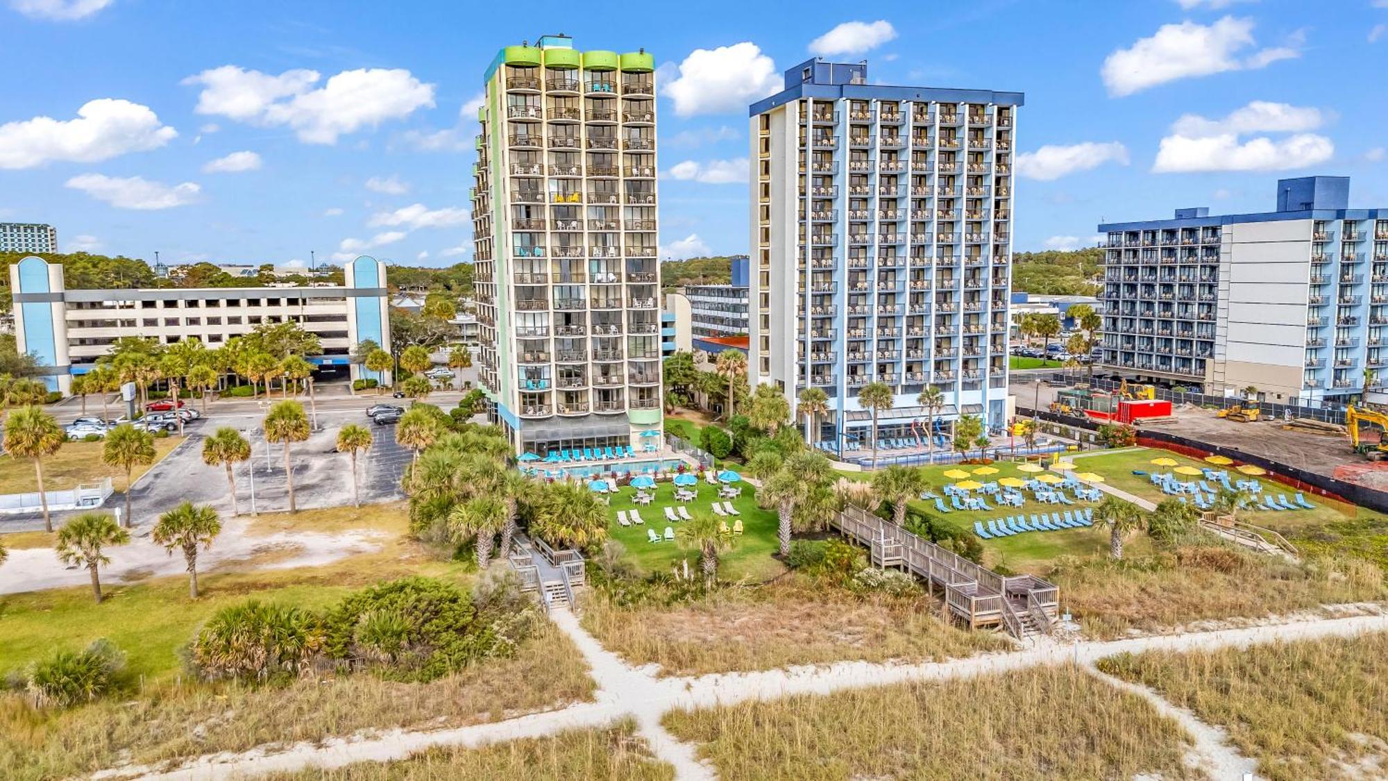 Ocean View Double Suite! Sleeps 4 Meridian Plaza 705 Myrtle Beach Exterior foto